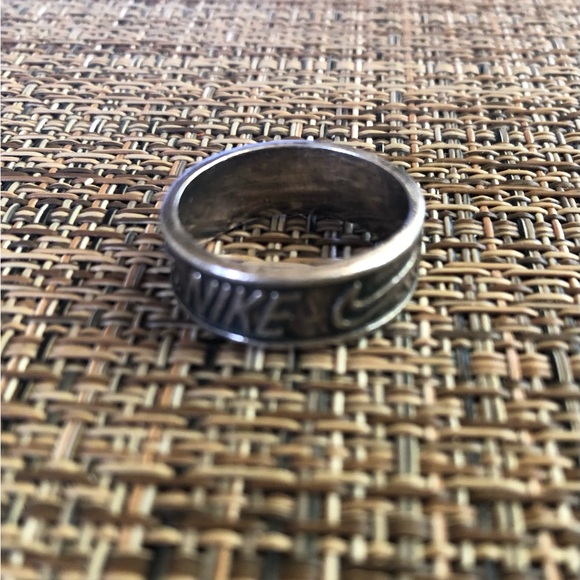 Vintage Sterling Silver Nike Ring Stamped 925 - Picture 7 of 10